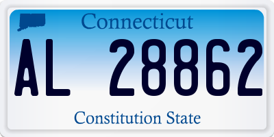 CT license plate AL28862