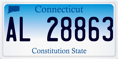 CT license plate AL28863