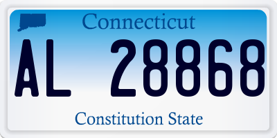 CT license plate AL28868