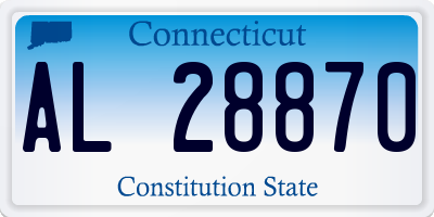 CT license plate AL28870