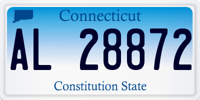 CT license plate AL28872