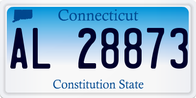CT license plate AL28873
