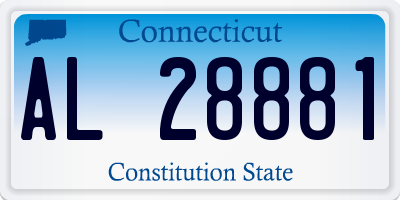 CT license plate AL28881