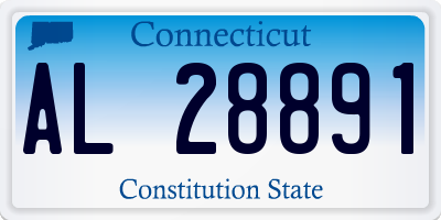 CT license plate AL28891