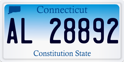 CT license plate AL28892