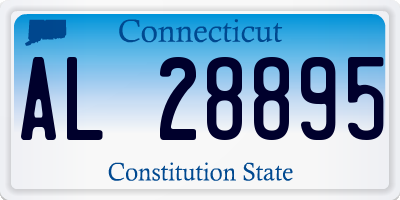 CT license plate AL28895