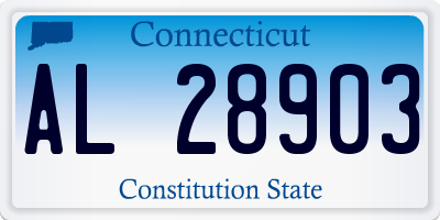 CT license plate AL28903