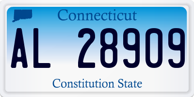 CT license plate AL28909