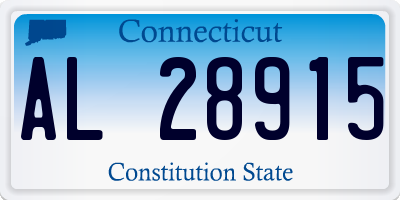 CT license plate AL28915