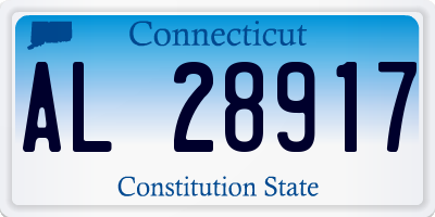 CT license plate AL28917