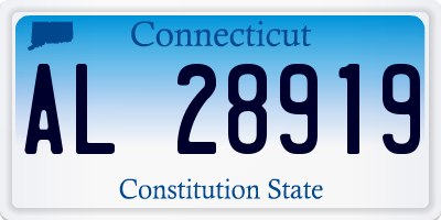 CT license plate AL28919