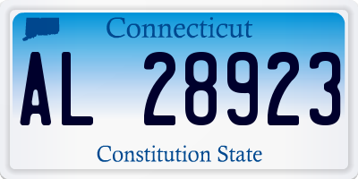 CT license plate AL28923
