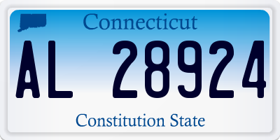 CT license plate AL28924