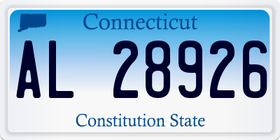 CT license plate AL28926