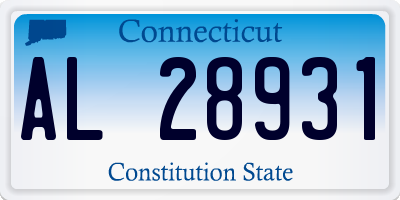 CT license plate AL28931