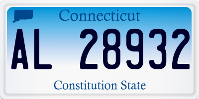 CT license plate AL28932