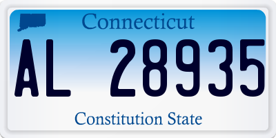 CT license plate AL28935