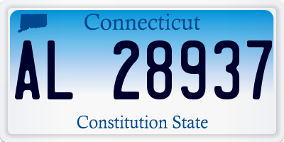 CT license plate AL28937