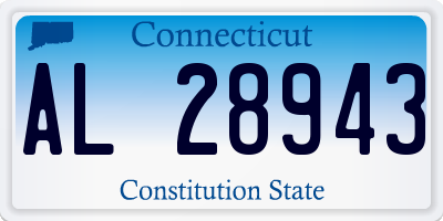 CT license plate AL28943