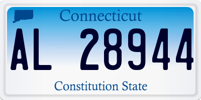 CT license plate AL28944