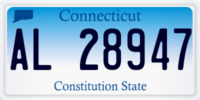 CT license plate AL28947