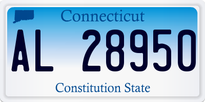 CT license plate AL28950