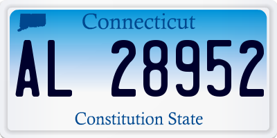 CT license plate AL28952