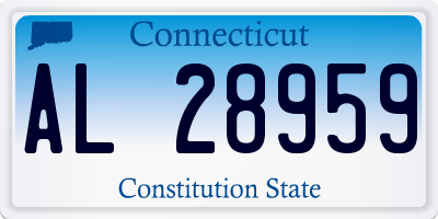 CT license plate AL28959