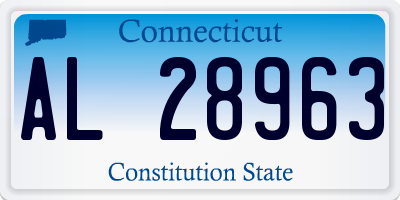 CT license plate AL28963