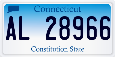 CT license plate AL28966