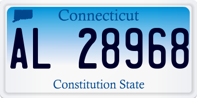 CT license plate AL28968