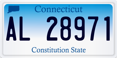 CT license plate AL28971