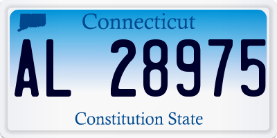 CT license plate AL28975