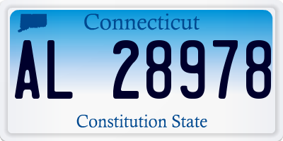 CT license plate AL28978
