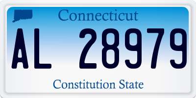 CT license plate AL28979