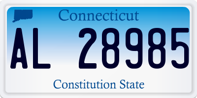 CT license plate AL28985