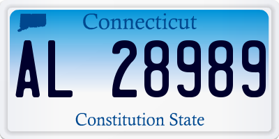 CT license plate AL28989