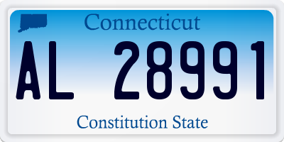 CT license plate AL28991