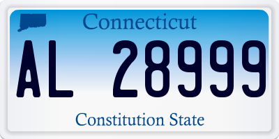 CT license plate AL28999