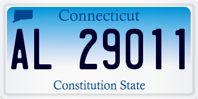 CT license plate AL29011