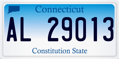 CT license plate AL29013