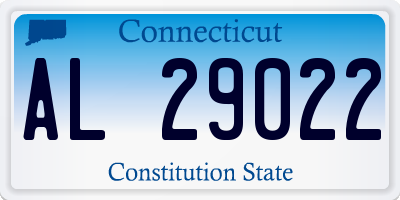 CT license plate AL29022