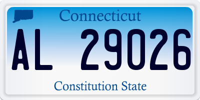 CT license plate AL29026
