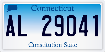 CT license plate AL29041