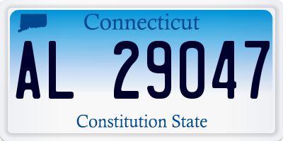 CT license plate AL29047