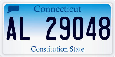 CT license plate AL29048