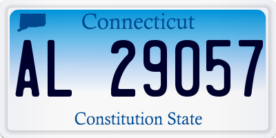 CT license plate AL29057