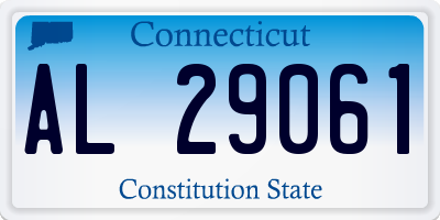 CT license plate AL29061