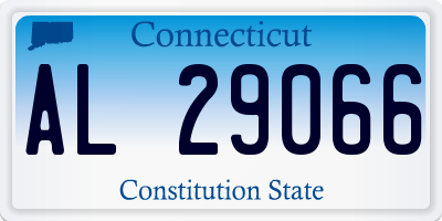 CT license plate AL29066