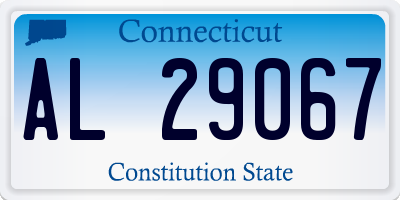 CT license plate AL29067